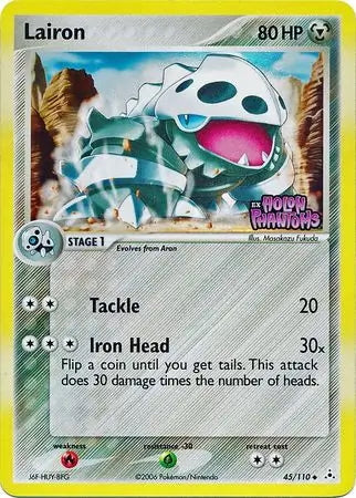 EX Holon Phantoms Lairon #45/110 reverse holo